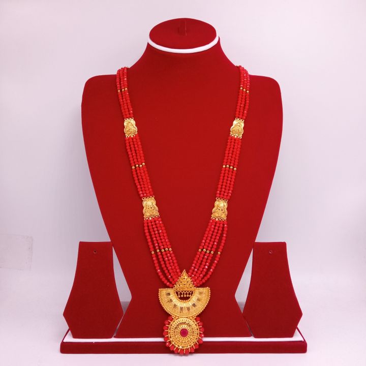 Abhushan%20Gallery%20Panchadhatu%20Gold%20Plated%20White%20Moti%20Long%20Necklace%20Haar%20For%20Women%20-%20Image%202
