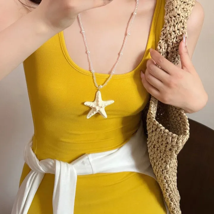 Fashion%20Summer%20String%20Haihai%20Star%20Pendant%20Necklace%20For%20Women%20Girls%20Seaside%20Vacation%20Jewelry%20Accessories%20Birthday%20Gifts%20Sunlight%20Super%20Store%20-%20Image%205