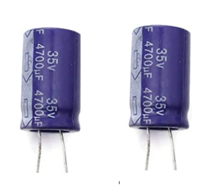 4700uF 35V Capacitor 105C Radial Electrolytic Capacitors Pack of 2 Pcs