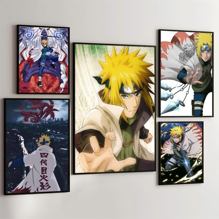 Mural art café bar room DIY stickers retro poster sticky poster port south wind 1pc naruto movie kraft paper aesthetics