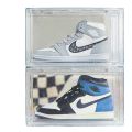 Stackable Sneaker Storage Box – Foldable with Magnetic Side Door. 
