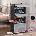 6 Layer Plastic Diy Shoe Rack. 