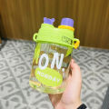 550ml Cute Summer Plastic Cup Student Sports Water Bottle Outdoor Gift Portable Leak Proof Cup CF8. 
