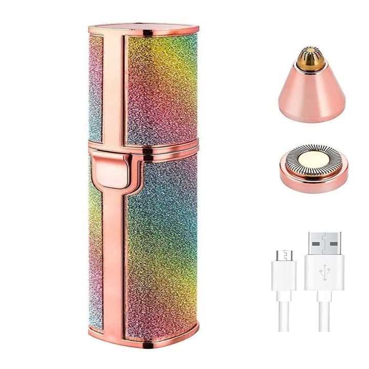 Rechargeable%202%20in%201%20Flawless%20Facial%20Razor%20for%20Women%20%7C%20Hair%20Remover%20&%20Eyebrow%20Trimmer%20-%20Image%202