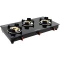Instacook CROWN 3 Burner Automatic Glass Top Premium Gas Stove. 