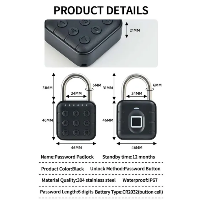Tuya%20Bluetooth%20Smart%20Fingerprint%20Door%20Lock%20Keyless%20Quick%20Unlock%20Anti%20Theft%20Padlock%20IP67%20Waterproof%20Home%20Securit%20Lock-A%20Easy%20Install%20-%20Image%203
