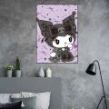 Canvas Painting Stickers Sail Aesthetic Art Wall Home Decor i Cute Poster Kuromi Kawai. 