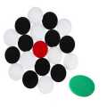 Plastic Carrom Coins Plus Striker. 
