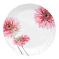 Melamine Copperware Plate With Floral Design Set Of 6 11 Inches. 