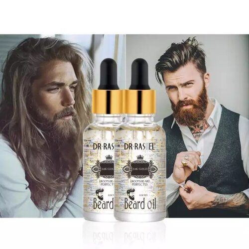 DR. RASHEL 24K Gold Vitamin E Hair Growth Men Beard Oil 30ml