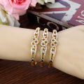 【4d93b78f】golden Color Heart Style Morocco Algeria Bangle Bracelet Sets For  Arab Ethnic Wedding Bride Bijoux. 