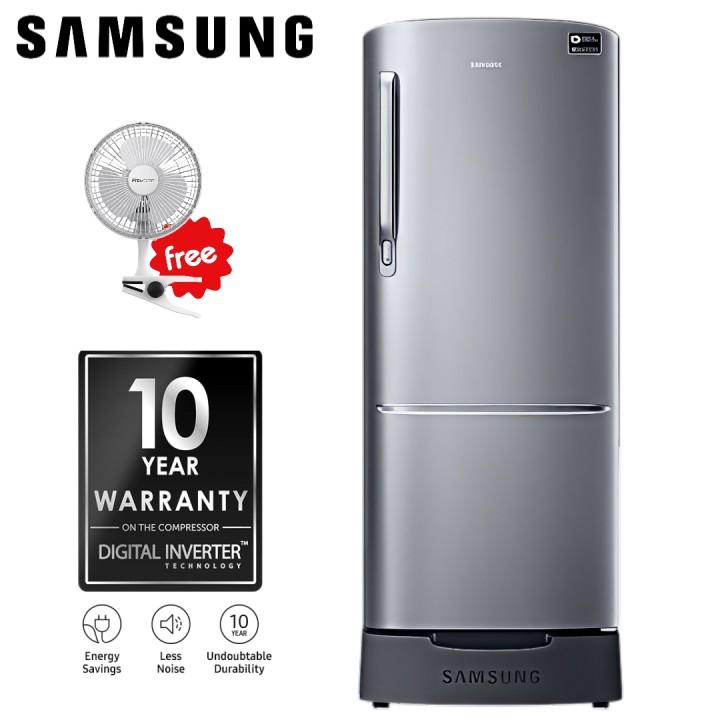 Samsung Refrigerator 192 ltrs RR20M282ZS8 Digital inverter technology with energy saving