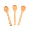 1X Wooden Round Bamboo Spoon Soup Tea Coffee Salt Spoon Kitchen Tools Cutlery. 