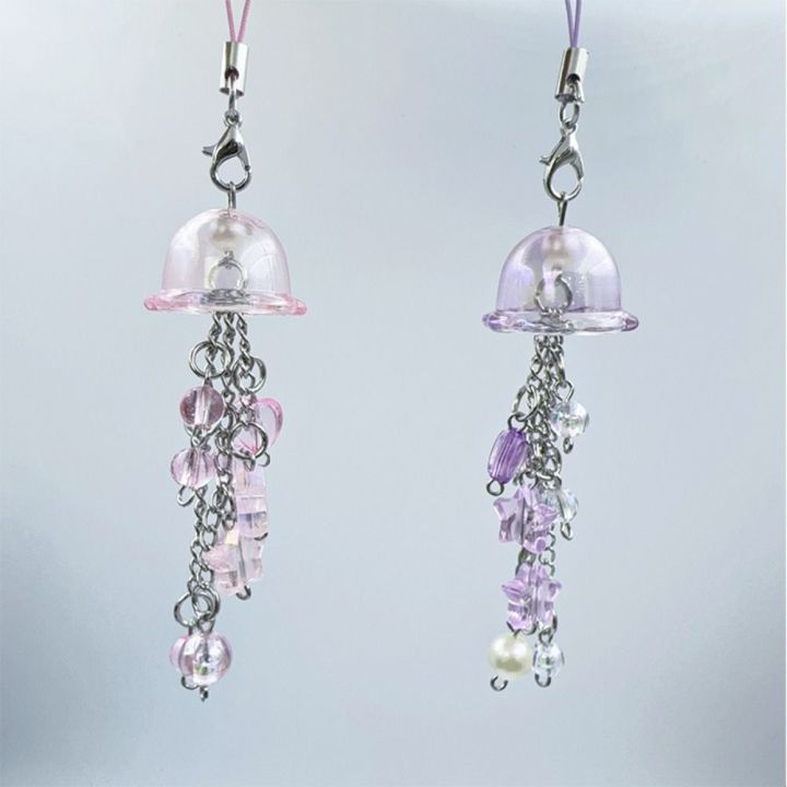 Handmade%20Purple%20Pink%20Beaded%20Phone%20Charm%20with%20Star%20Jellyfish%20with%20Star%20Cottage%20Core%20Y2K%20Beaded%20Cottage%20Core%20Key%20Chain%20Phone%20Charm%20Key%20Chain%20-%20Image%204