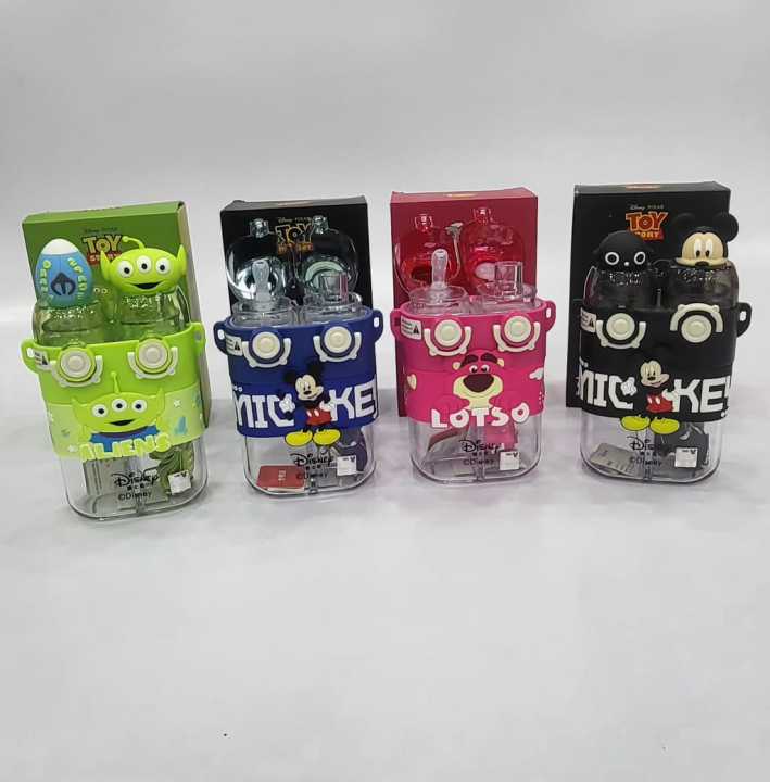Disney%20780%20Ml%20Dual%20Drink%20Water%20Bottle%20With%20Straw%20And%20Shoulder%20Strap%20Plastic%20Split%20Dividing%20Cup%20Portable%20Carry-On%20Double%20Drinking%20Kids%20Water%20Bottle%20-%20Image%202
