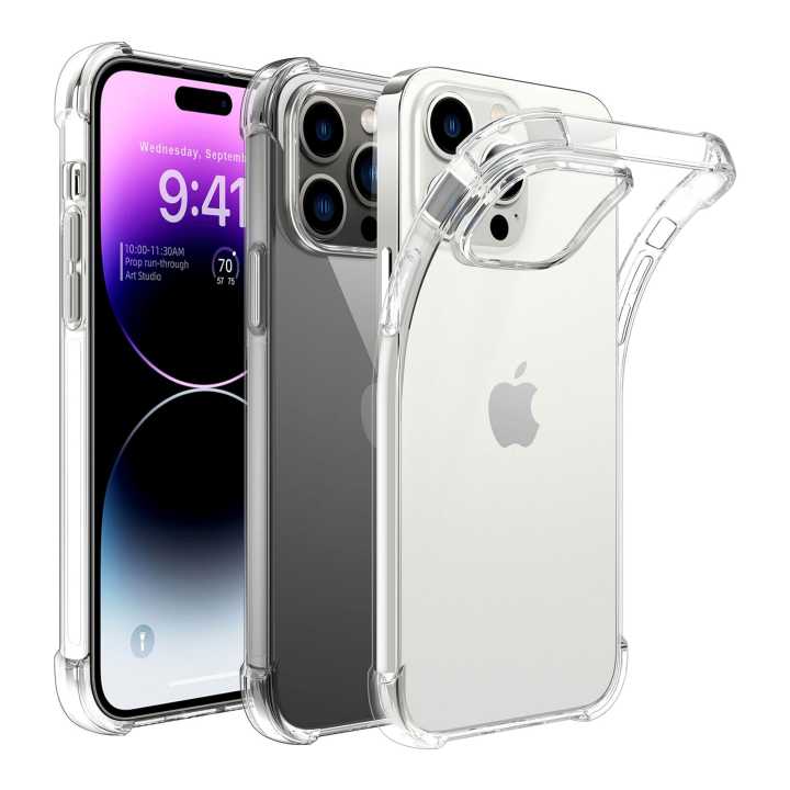 Apple IPhone 14ProMax Shockproof Camera Protection Transparent TPU Cover DurgaMobileHouse