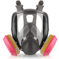Full Face Gas Mask 6800 Reusable Respirator Mask -with 60926 Air Filter for Organic Vapor, Dust, Paint, Formaldehyde. 