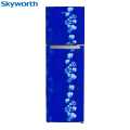 SKYWORTH Blue Color Floral Double Door 275 Ltr Refrigerator Model No. SRD-325WTPB. 