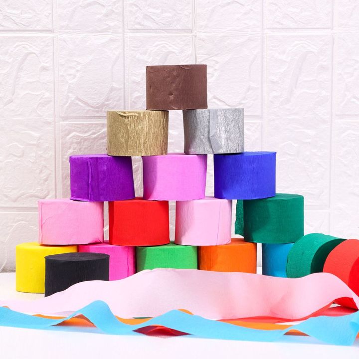 1%20Roll%20Colored%20Baby%20Shower%20Decoration%20Rainbow%20Crepe%20Paper%20Streamers%20DIY%20Paper%20Wedding%20Decor%20Garland%20Photography%20Backdrops%20-%20Image%205