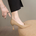 Plain Pointed Pencil Heels Formal Office Wear Pumps Shoe For Women 733. 
