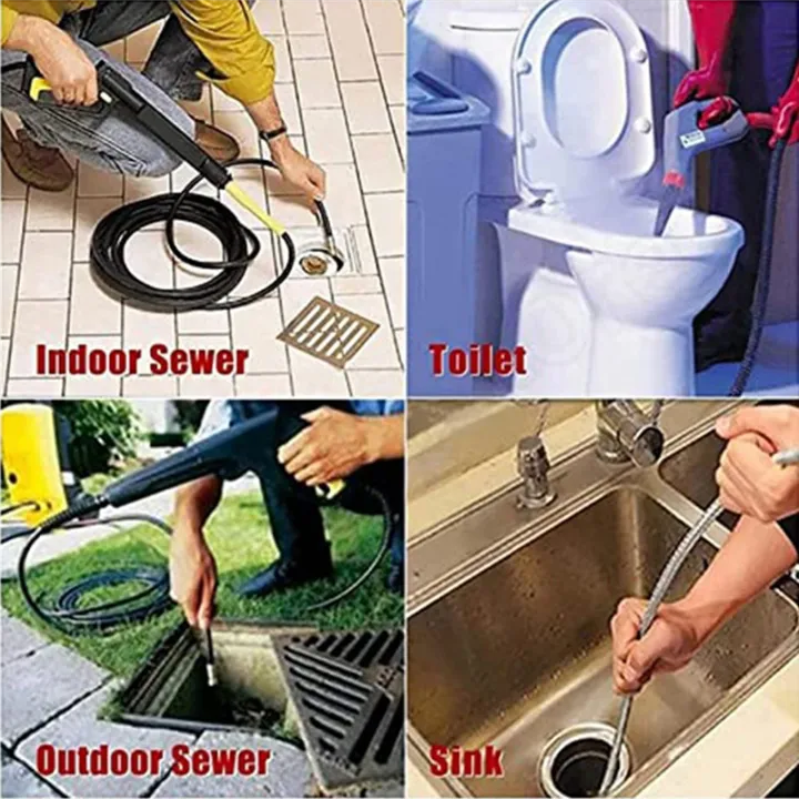 2PCS%20Sewer%20Cleaning%20Tool%20High-Pressure%20Nozzle%20Stainless%20Sewer%20Jetter%20Nozzle%20Sewer%20Jetter%20Kit%20for%20Pressure%20Washer%201/4In%20-%20Image%205