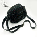 Timila - Three-Pocket Newari Traditional Side sling Bag for Women Made In Nepal. 