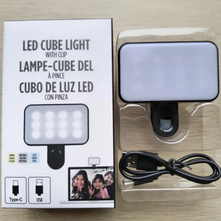 Led Light Spically Rechargable Selfie Led Cube Light (specially Phone Light & Laptop ...