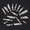5pcs/set Metal Non-Slip Hand Tools Scalpel Knife Parts PCB Repair 10pcs Blades Cutter Craft Knives. 