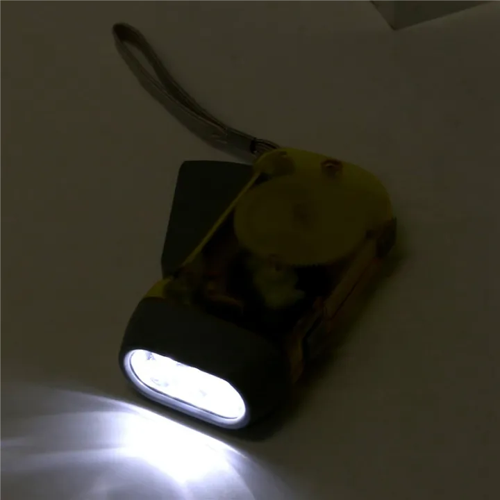 4X%203%20LED%20Dynamo%20Wind%20Up%20Flashlight%20Hand-Pressing%20Crank%20No%20Battery%20Torch%20-%20Image%202