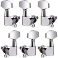 Professional Metal Guitar String Tuning Pegs Totally Closed Machine Head Knob Guitar Tuner 3L3R Configuration String Tuners Acoustic Guitar. 