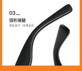 Korean Trendy classic Unique Design Viral Tiktok Flat Black rimless Square Sunglasses For Men. 