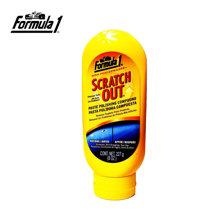 Scratch Remover | Formula1 Scratch Out Car Wax Polish Paste -227G  Car Scratch Remover for All Auto Paint Finishes | Polishing Compound for Moderate Scratches, Bird Droppings, Tree Sap & Swirl Remover