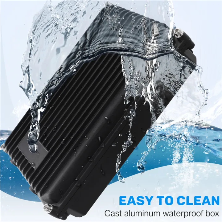Ap Cast Box Cast Aluminum AP Bridge Amplifier Enclosure, Waterproof Black Box for ...