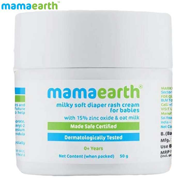 mamaearth Milky Soft Diaper Rash Cream for Babies - 50g