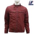 KILOMETER Maroon Solid Multi Pocket Jacket For Men - KM704. 