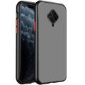 Mobile Cover for Vivo S1 Pro Smoke Back Cover Translucent Shockproof Smooth Rubberized Matte Hard Back Case Cover (Black). 