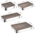 New 304 Stainless Steel Fresh Keeping Metal Box Multi-function with Lid Kitchen Food Storage Large Capacity Multiple Specifications Seal Metal Box. 