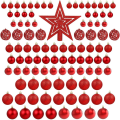 101Pcs Shatterproof Christmas Tree Balls Decorative Baubles Hanging for Christmas Tree. 
