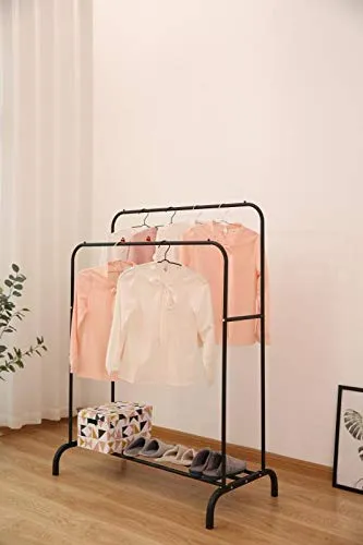 1pc%20Metal%20Garment%20Rack%20Multipurpose%20Clothes%20Rack%20With%20Bottom%20Shelf%20/%20Coat%20Jacket%20Hanger%20For%20Home%20Bedroom%20Storage%20Organizer%20Unique%20Display%20Stand%20-%20Image%206