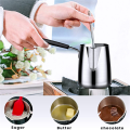2X Stainless Steel Butter and Coffee Warmer,Turkish Coffee Pot,Mini Butter Melting Pot and Milk Pot with Spout -(350ML). 