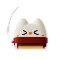 Convenient Cartoon Kitty 2 in Lint Roller Reusable Strong Adhesive Washable Pet Hair Remover Dust-proof Mini Dust Removal Brush Furniture Cleaning. 