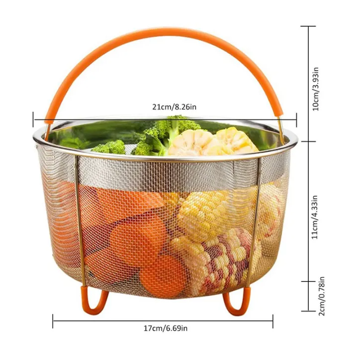 fasdaga%202X%20Stainless%20Steel%20Steamer%20Basket%20Set,Instant-Pot%20Accessories%20for%20Foodi%20Pressure%20Cooker%20&%20Multi%20Cooker,6Qt%20-%20Image%202