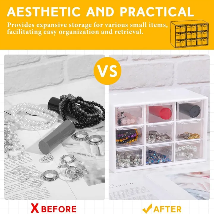 2%20Pcs%20Small%20Drawer%20Organizer%209%20Drawer%20Toolbox%20Mini%20Drawer%20Organizer%20with%20Clear%20Drawers%20Desktop%20Storage%20Box%20(Pink)%20-%20Image%204