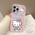 Hello Kitty Phone Cover Compatible for IPhone 11 15 XR 13 11 12 14 15 Pro Max 7Plus 7 8 Plus XS Max Pig Pink Oil Injection Shockproof Soft Case. 