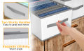 Clothes Storage Box Foldable Drawer Organizer With Handles, Fabric Closet and Storage Basket. 