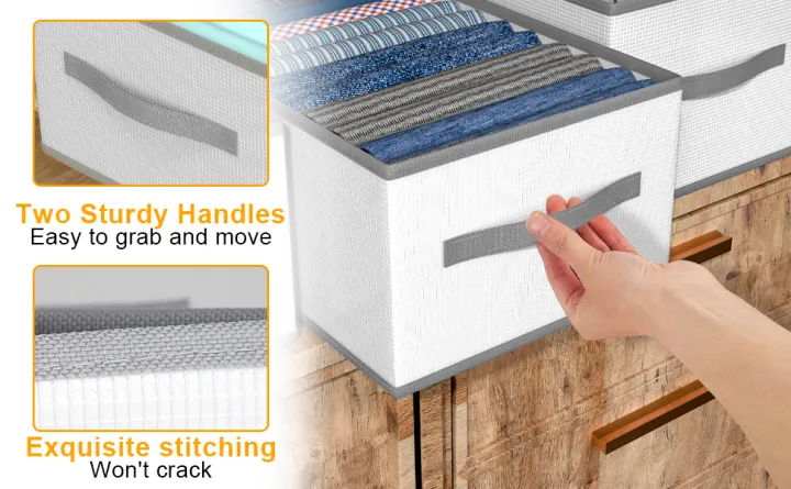 Clothes%20Storage%20Box%20Foldable%20Drawer%20Organizer%20With%20Handles,%20Fabric%20Closet%20and%20Storage%20Basket%20-%20Image%204