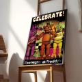 Wall Painting Art Aesthetics Cafe Room Stickers Kraft Paper Vintage Posters Freddie FNAF1PC After Five Nights Dinner Movies Sticky Posters Bar. 