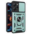 Vantime for Xiaomi Poco X5 Pro 5G Case Stand Slide Lens Cover Shockproof Hard Phone Back Casing. 