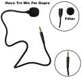3.5mm Stereo Flexible Mic Audio External Microphone for GoPro Hero 5 6 7 8 9 10 11. 