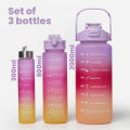 Trendy Water Bottle Set  for Office / Home / Sports / Outdoor | BPA free Bottles | Easy & Portable. 